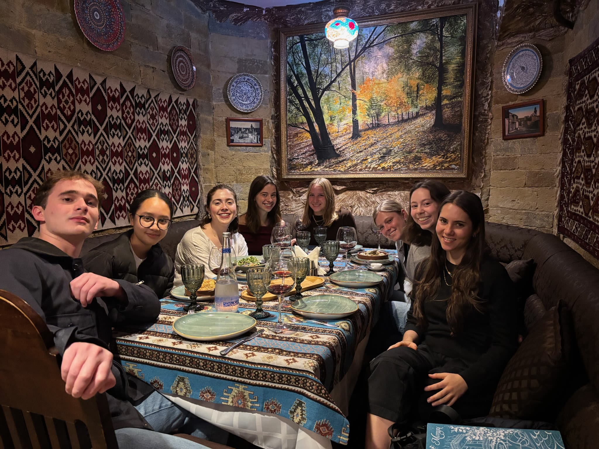 Some of the CC delegates at a dinner in Baku during COP29.