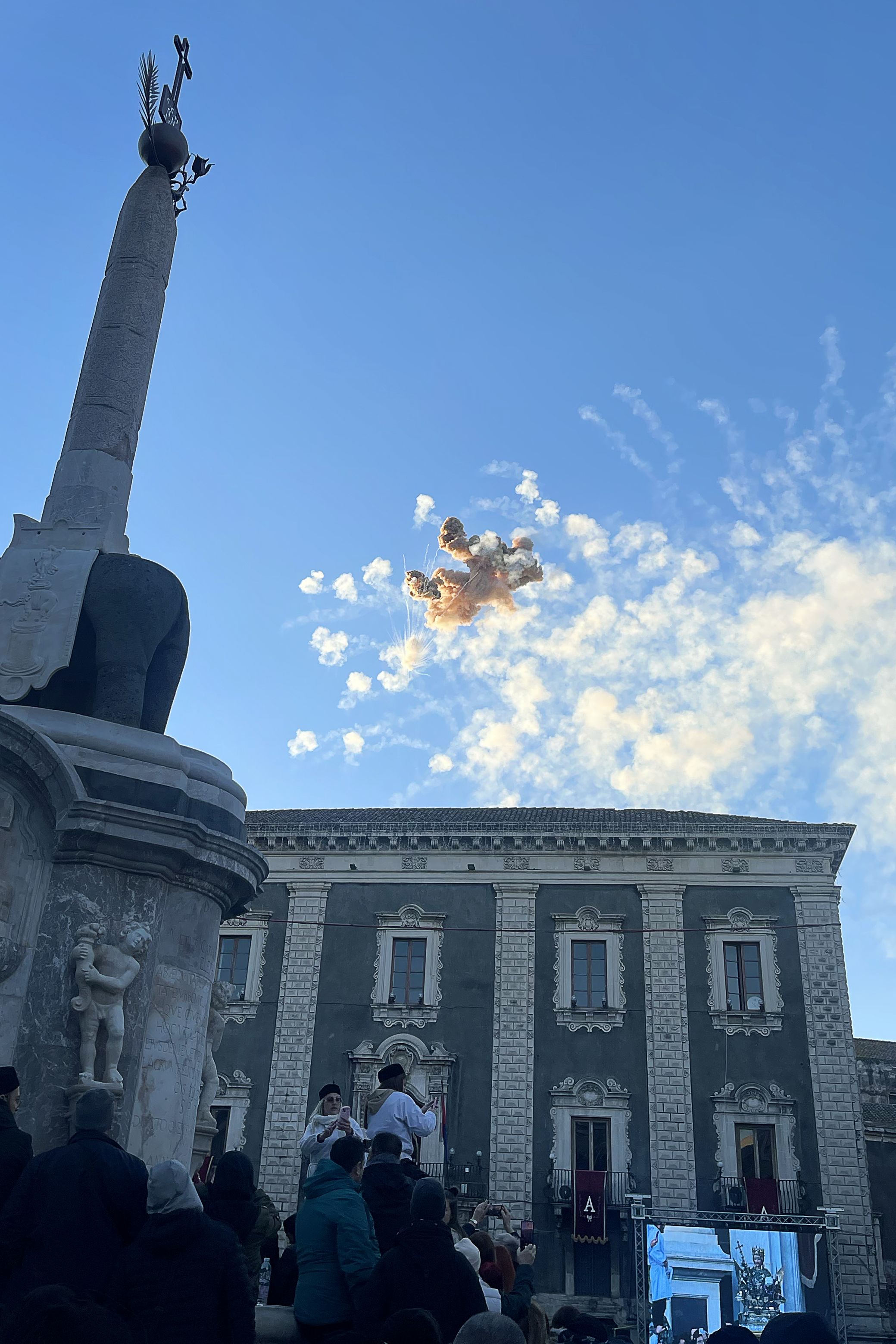 There were hundreds of fireworks during The Feast of St. Agatha in February 2024.