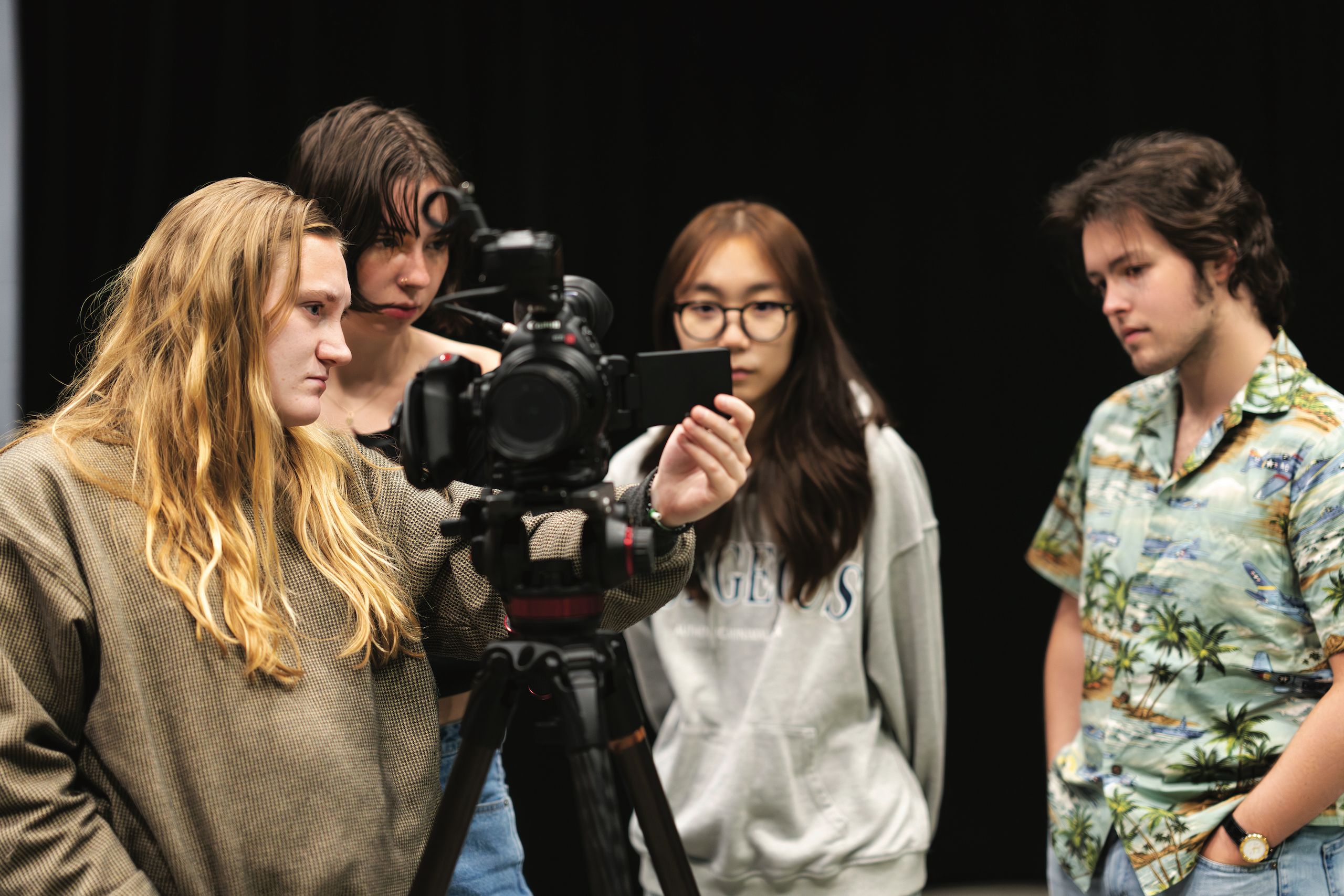 After graduation, Skye Mahaffie ’15 went on to work professionally in production design, visual effects, and producing. She teaches FM210 Intro to Animation to share her direct knowledge of working in the industry with students.