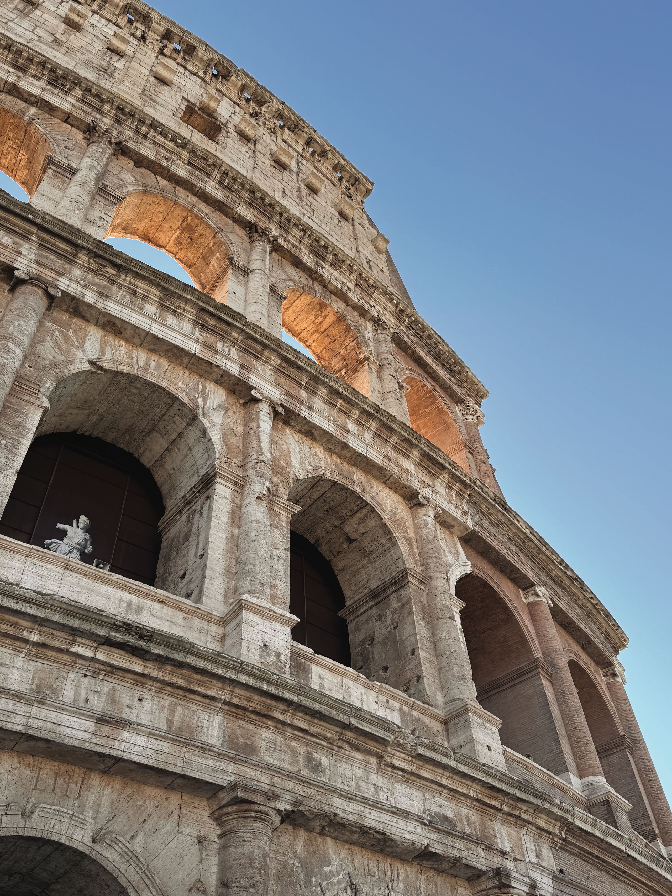 The Colosseum in Rome, Italy.